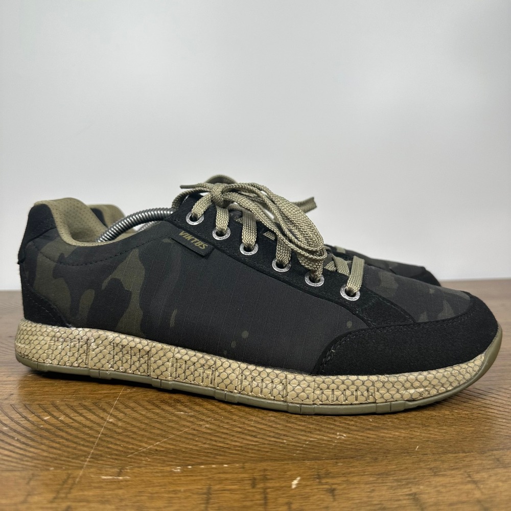 Viktos Shoes Mens 12 Black Overbeach Low Camo Tactical Training Sneakers